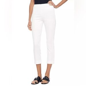 NWT Lyssé "Britt" Plus White Stretch Ankle Pants